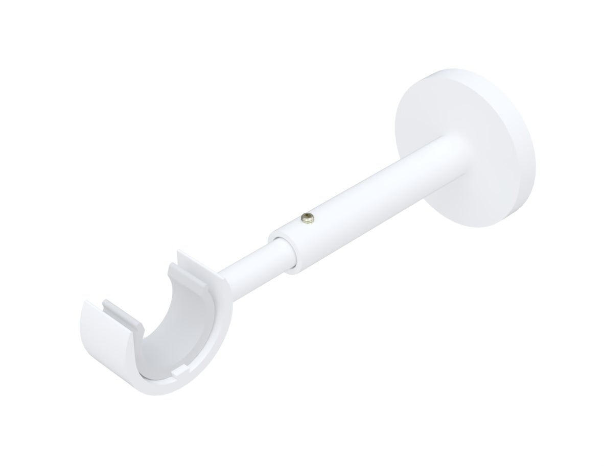 Tringle à Rideaux Extensible 80-148 Cm - Blanc, Diamètre 25 Mm - Réglable Pour Chambre, Salon - Installation Facile