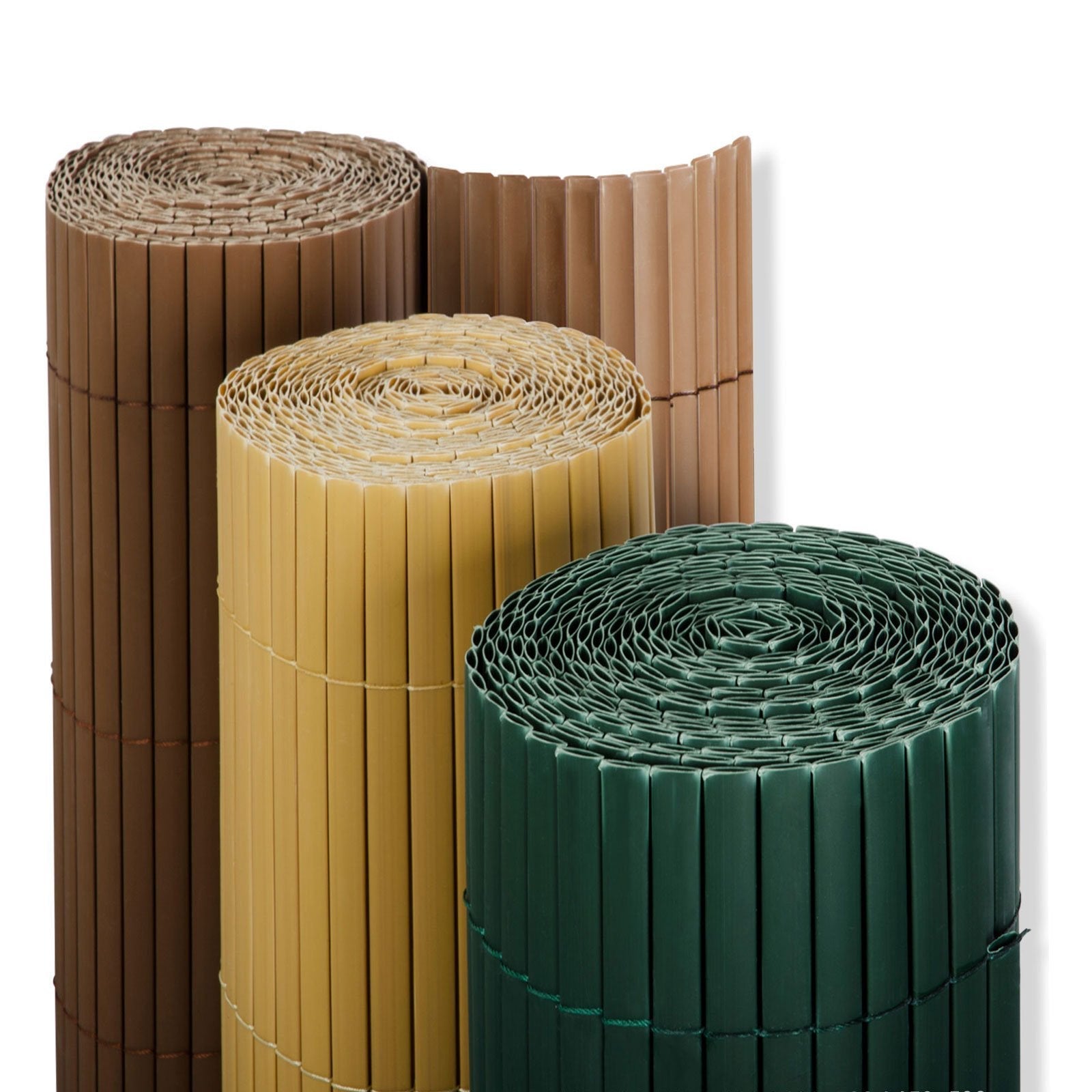 Canniccio in PVC Frangivista per Giardino, Balcone, Terrazza e Piscina, Recinzione PVC Resistente ai Raggi UV e Intemperie 100 x 500 cm - Verde - 5