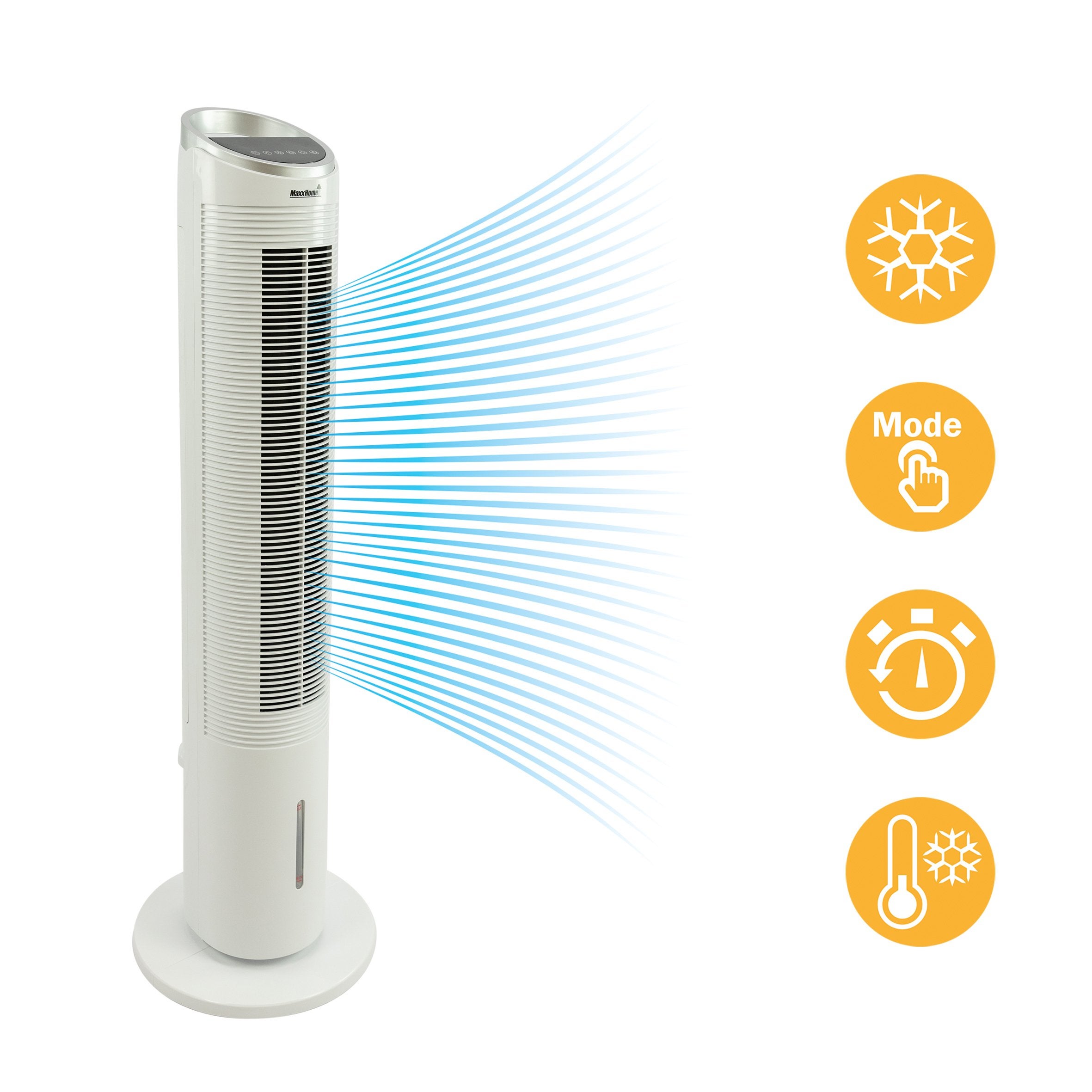 ULTTY Ventilateur colonne silencieux avec télécommande, 9 m/s, 102 cm de hauteur, 3 modes, 6 vitesses, minuterie de 15 heures