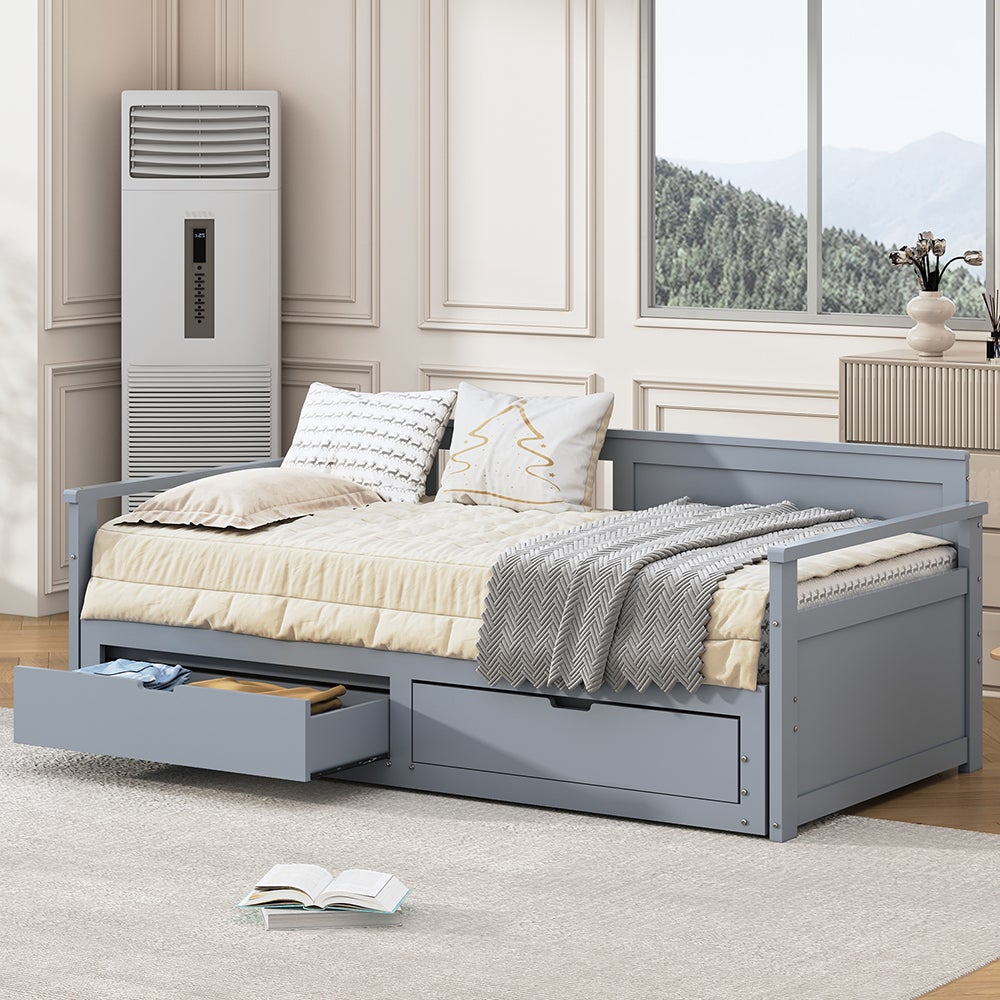 OOIILLEE – Canapé-lit Multifonctionnel En L, 90/180 X 200 Cm, Velours Beige, Structure Métal/Bois (Matelas Non Inclus)