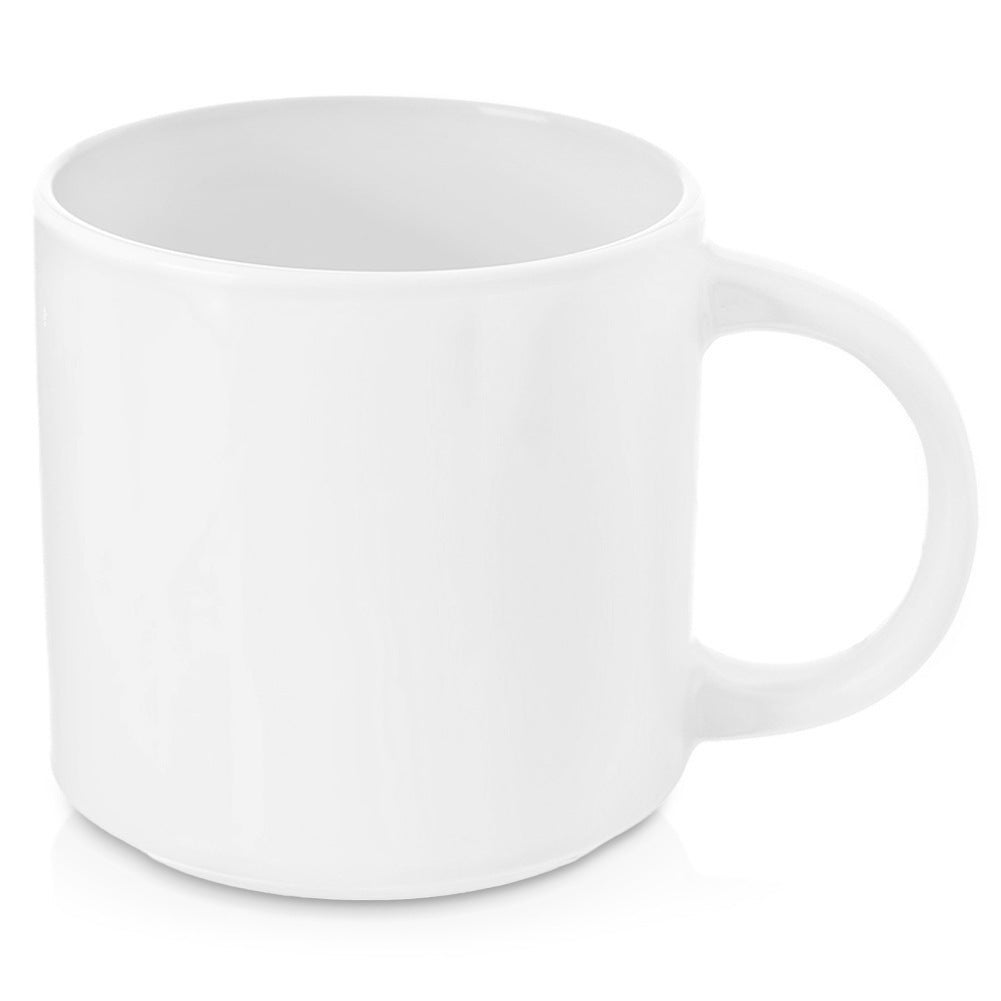 Kubek porcelanowy biały MONA, 330 ml