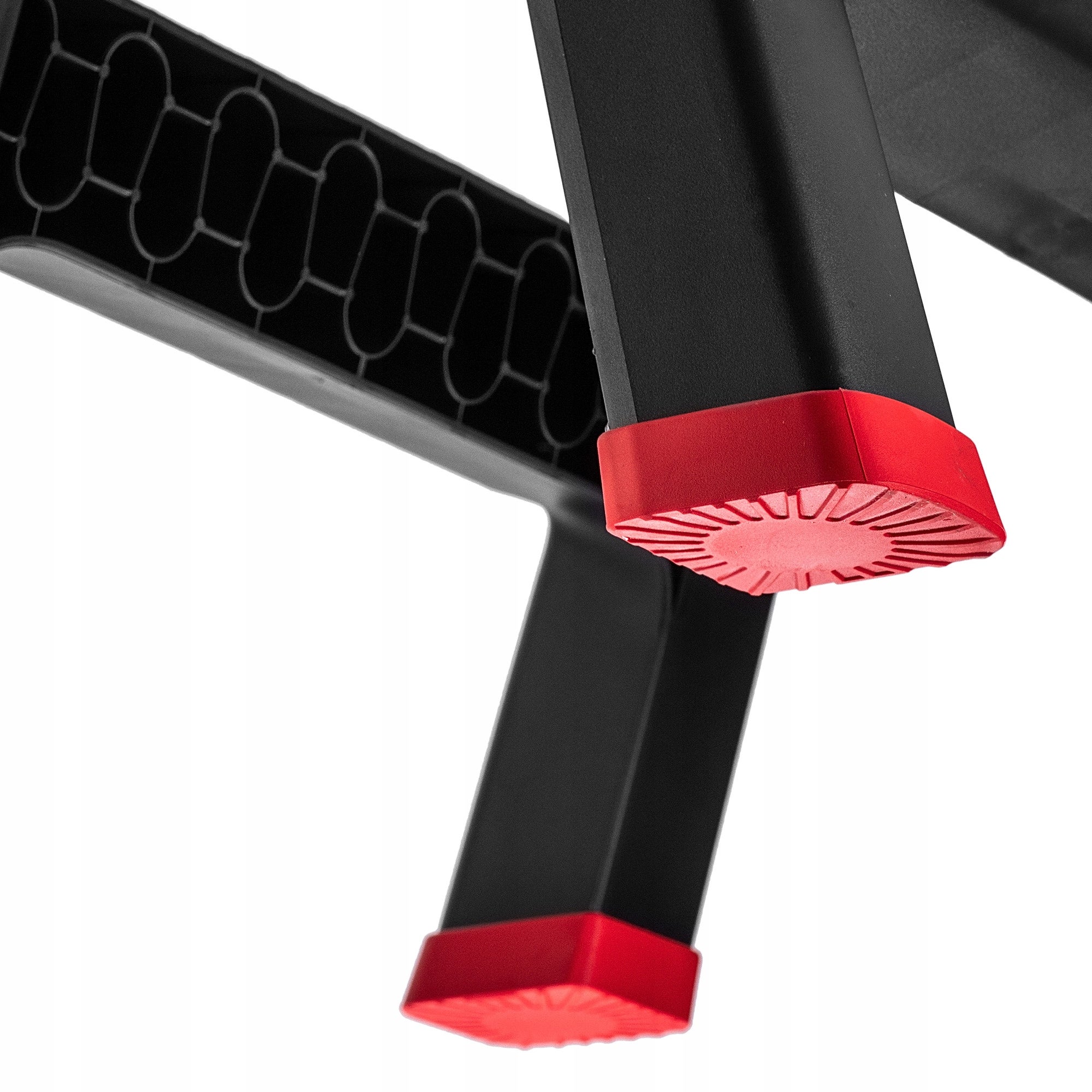 KADAX Escabeau pliant pour atelier, 47 x 44 x 63 cm, en plastique, avec 2 marches, charge maximale 150 kg, marchepied de bureau (2 marches/noir) K6433 - 4