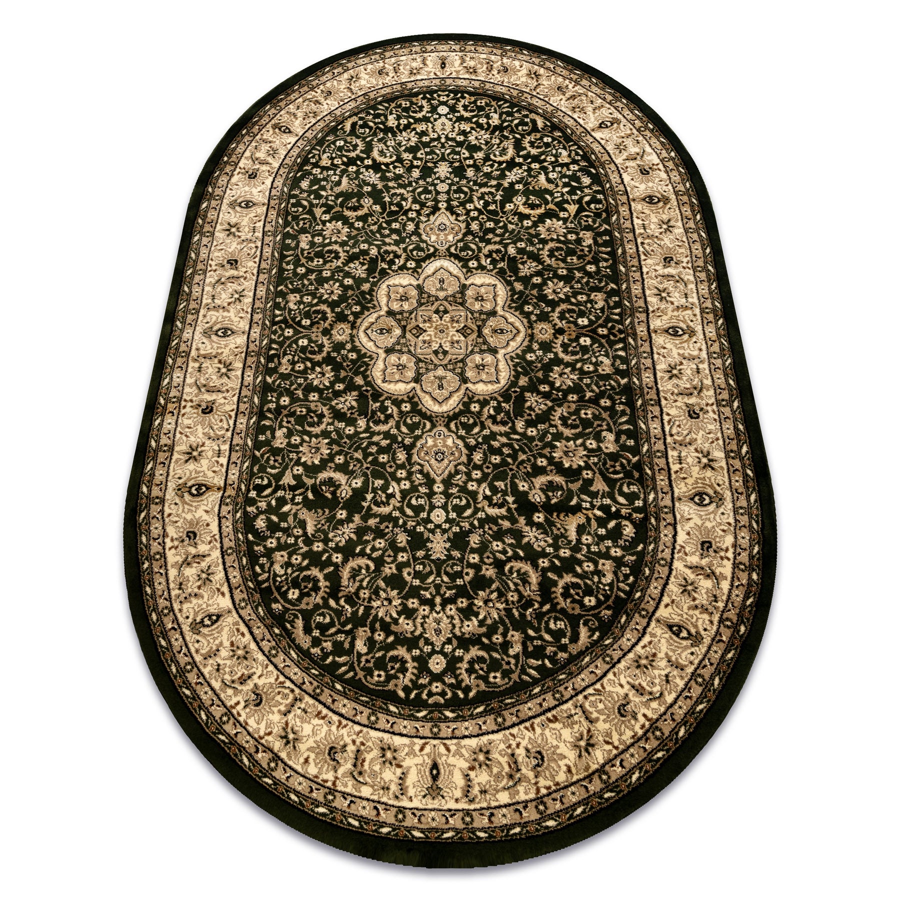 Dywan ROYAL ADR owal wzór 521 zielony 100x180 cm