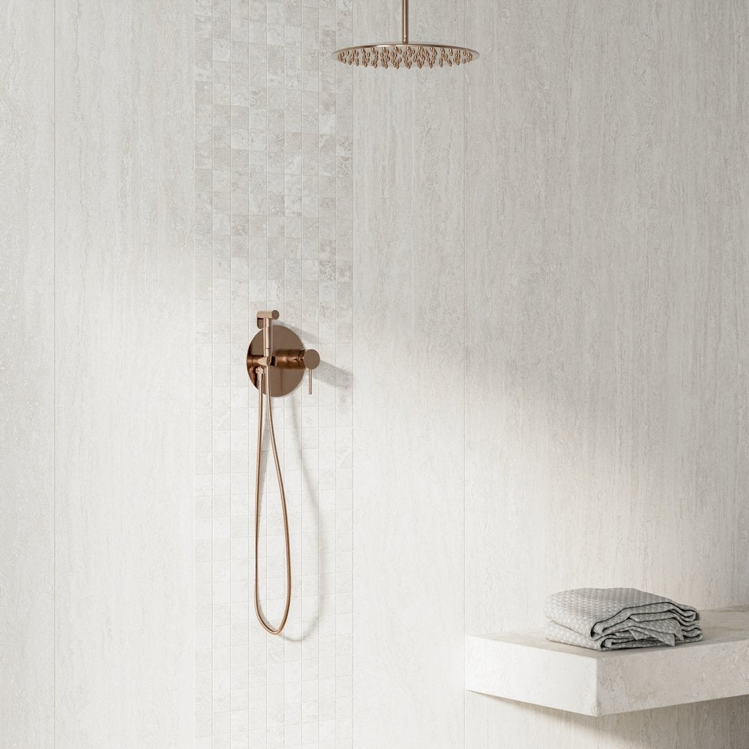 Silver Cross Bianco - Travertino Mosaico - Piastrelle 5x5 cm Mosaic 9 mm - ITC 9000 5x5 MOSAIC 9 mm - 2