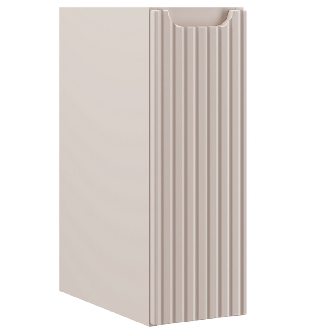 Szafka łazienkowa NOVA 20 cm kaszmir pod blat wisząca ryflowany front 1 drzwi