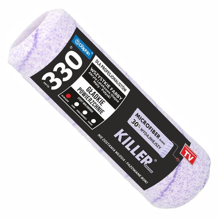 Wałek malarski, BlueDolphin, KILLER, 25cm, 9mm włos