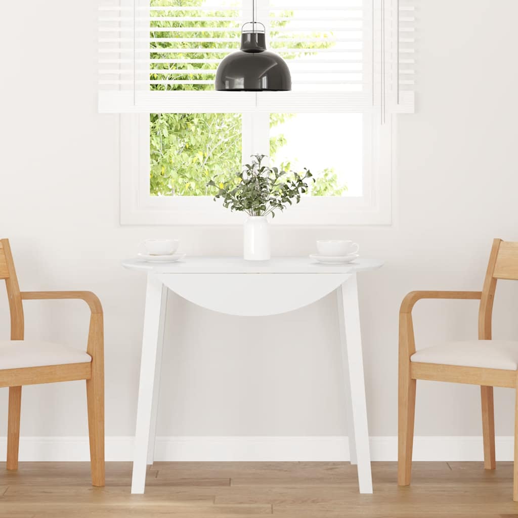 Mesa de comedor de madera maciza de caucho