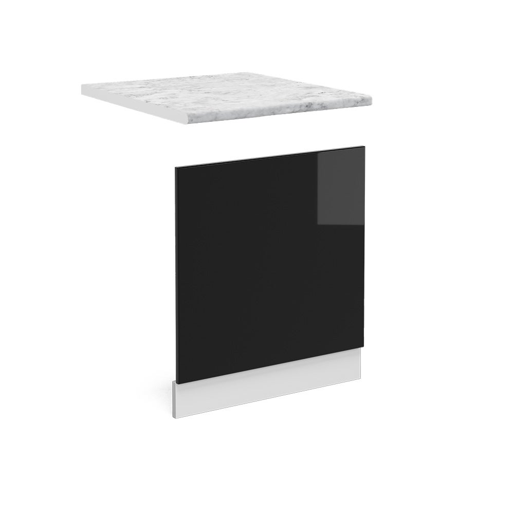 Vicco Panel przedni R-Line, Czarny wysoki połysk, 60 cm , BR Marmur