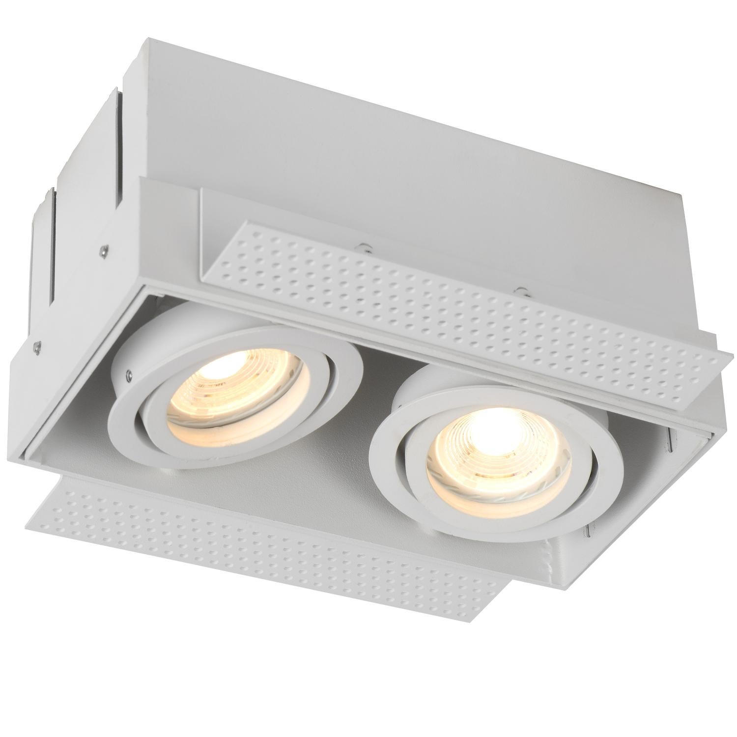 TRIMLESS-Spot encastrable 2 lumières L18.5cm - - 7