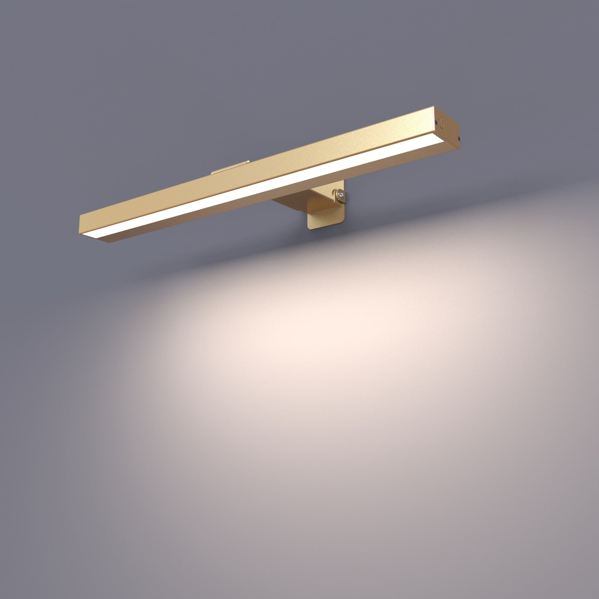 Applique a LED senza fili con telecomando, ricaricabile tramite USB, illuminazione magnetica per quadri, bagno, specchio, vetrine (oro 40 cm) - 7