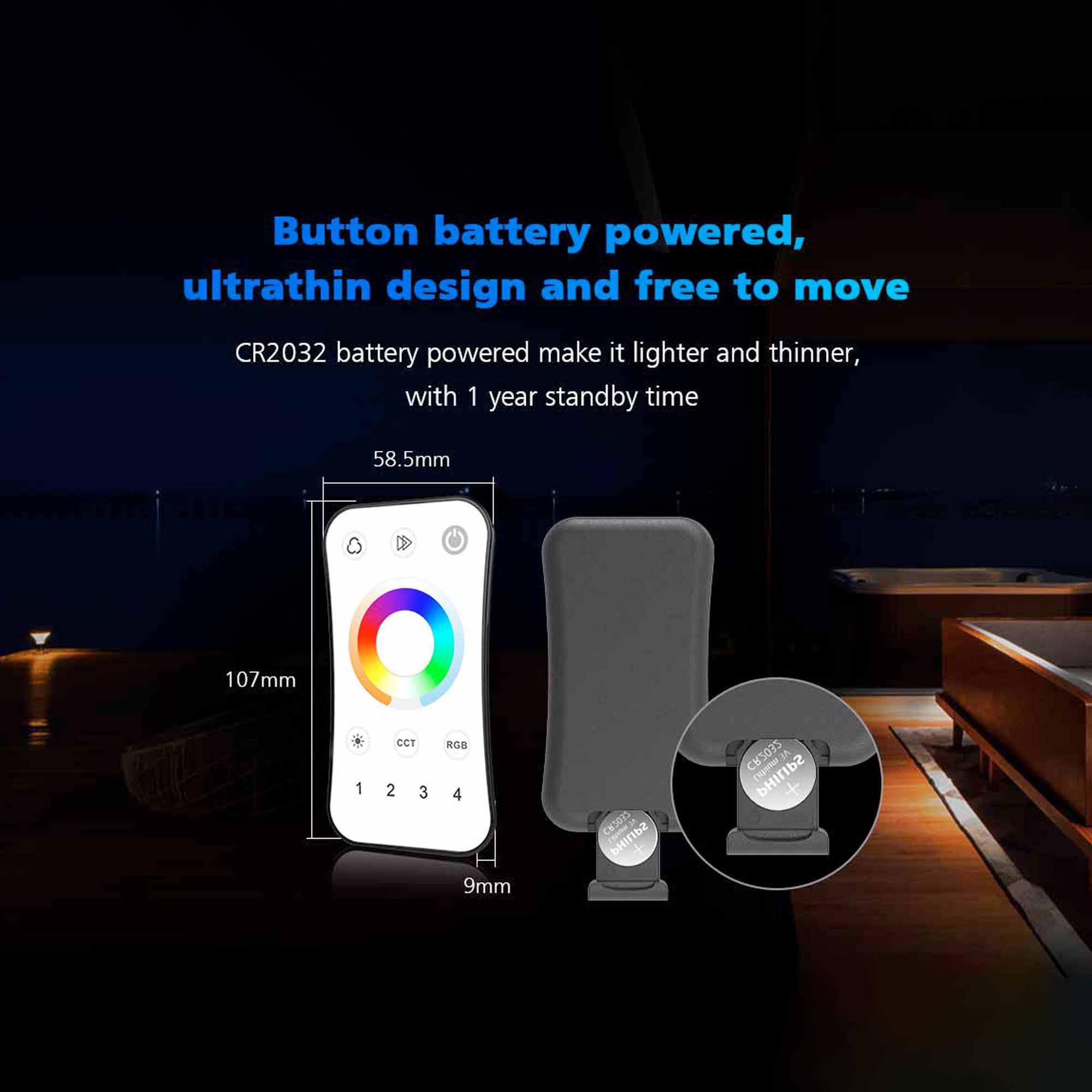 Telecomando LED RGB / RGBW - 4 zone - SK-R8 - Skydance - 6