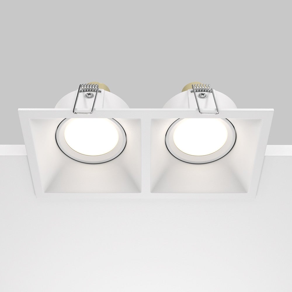 Oprawa sufitowa wpuszczana podtynkowa Dot biała 2xGU10x50W prostokątna IP20 wym: 4,2 x 9 x 17,3 cm aluminium Maytoni - 5