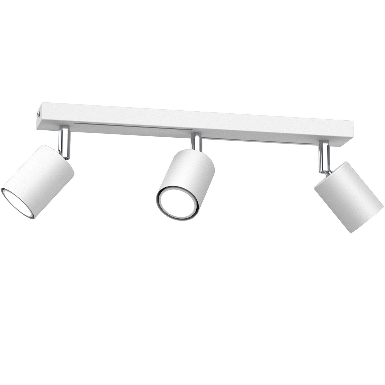 Lampa sufitowa wisząca Striper biały mat-chromowana 3xGU10x8W wym: 14,5 x 40 x 5,5 cm metal Luminex
