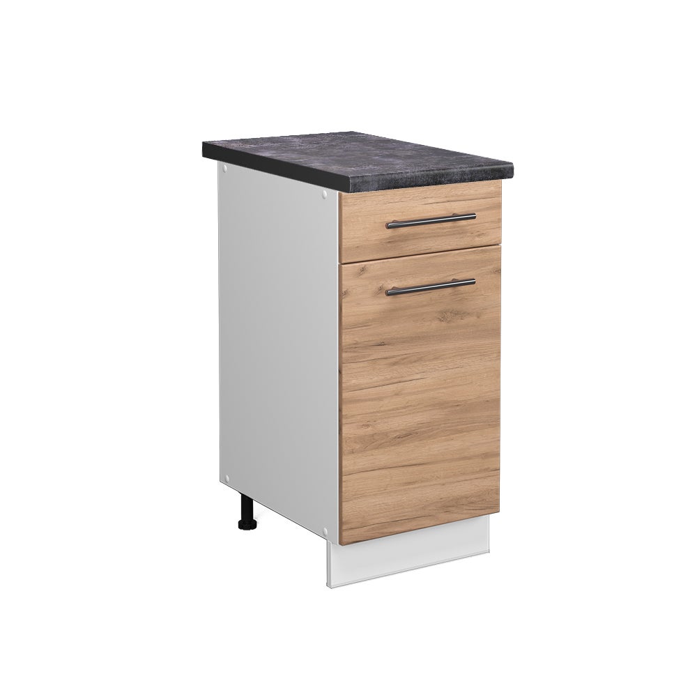 Vicco Szafka dolna do kuchni Fame-Line, Złoty dąb energetyczny, 40 cm , BP Antracyt