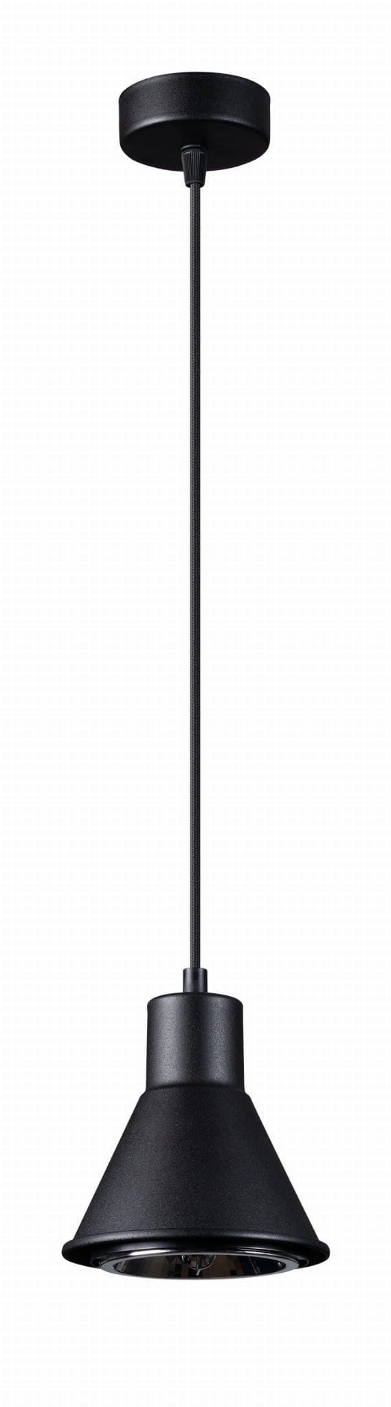 Lampa sufitowa wisząca Tazila czarna 1xES111x60W wym: 120 x 14 x 14 cm metal Sollux Lighting