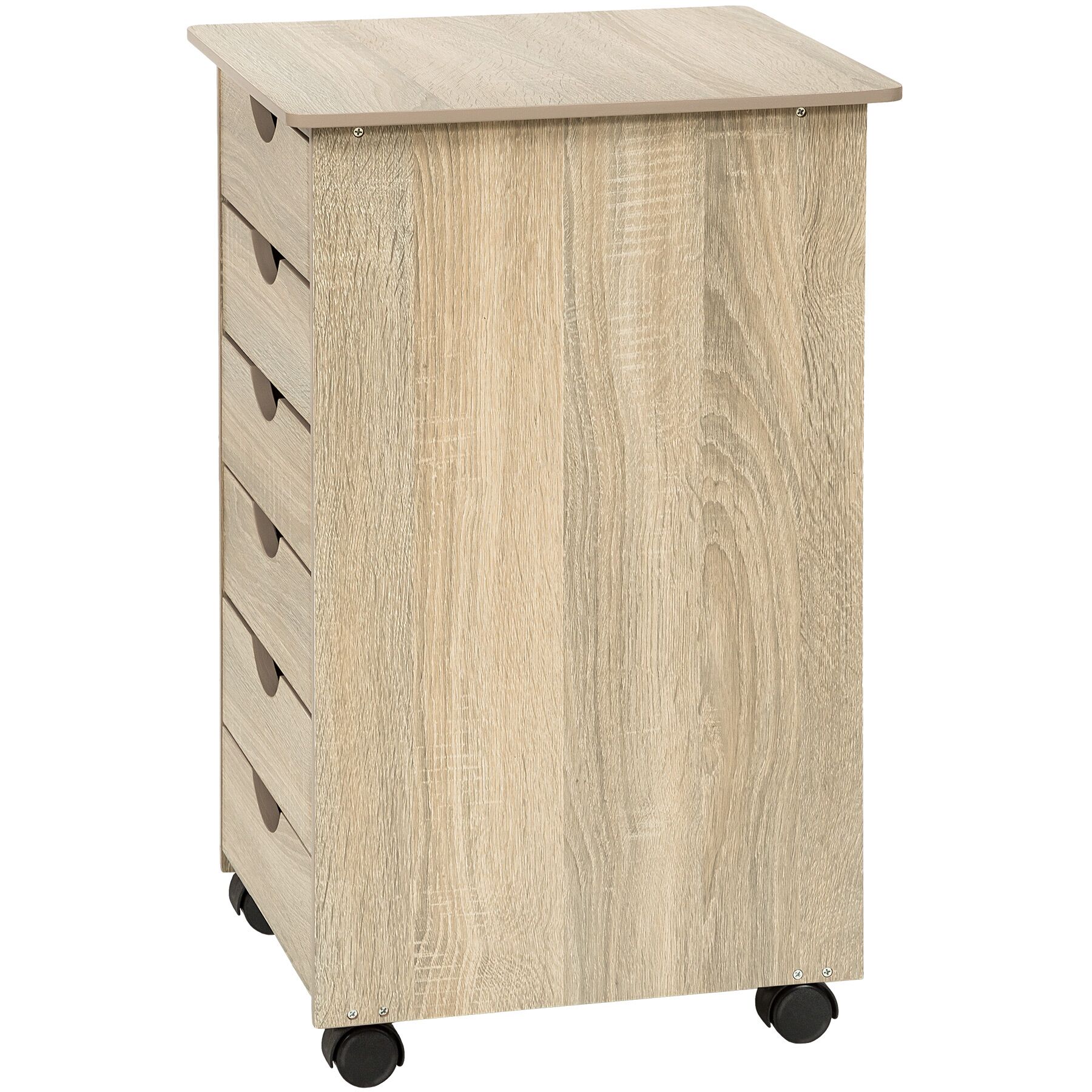 Caisson de bureau à roulettes en bois MDF 65 x 36 x 40 cm TECTAKE - 2