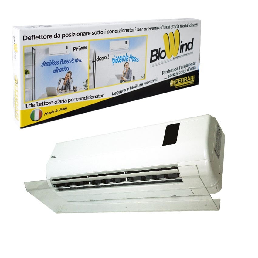 Deflettore Aria Per Climatizzatore Split 900x300x30 Mm – Plexiglass Trasparente, Nuovo Design, Garanzia 5 Anni