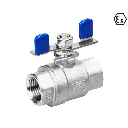 Valvola A Sfera In Acciaio Inox V4A Passaggio Totale - Filetti 1/4" Fino A 1" - 1/2/3 Pezzi - Foto 3
