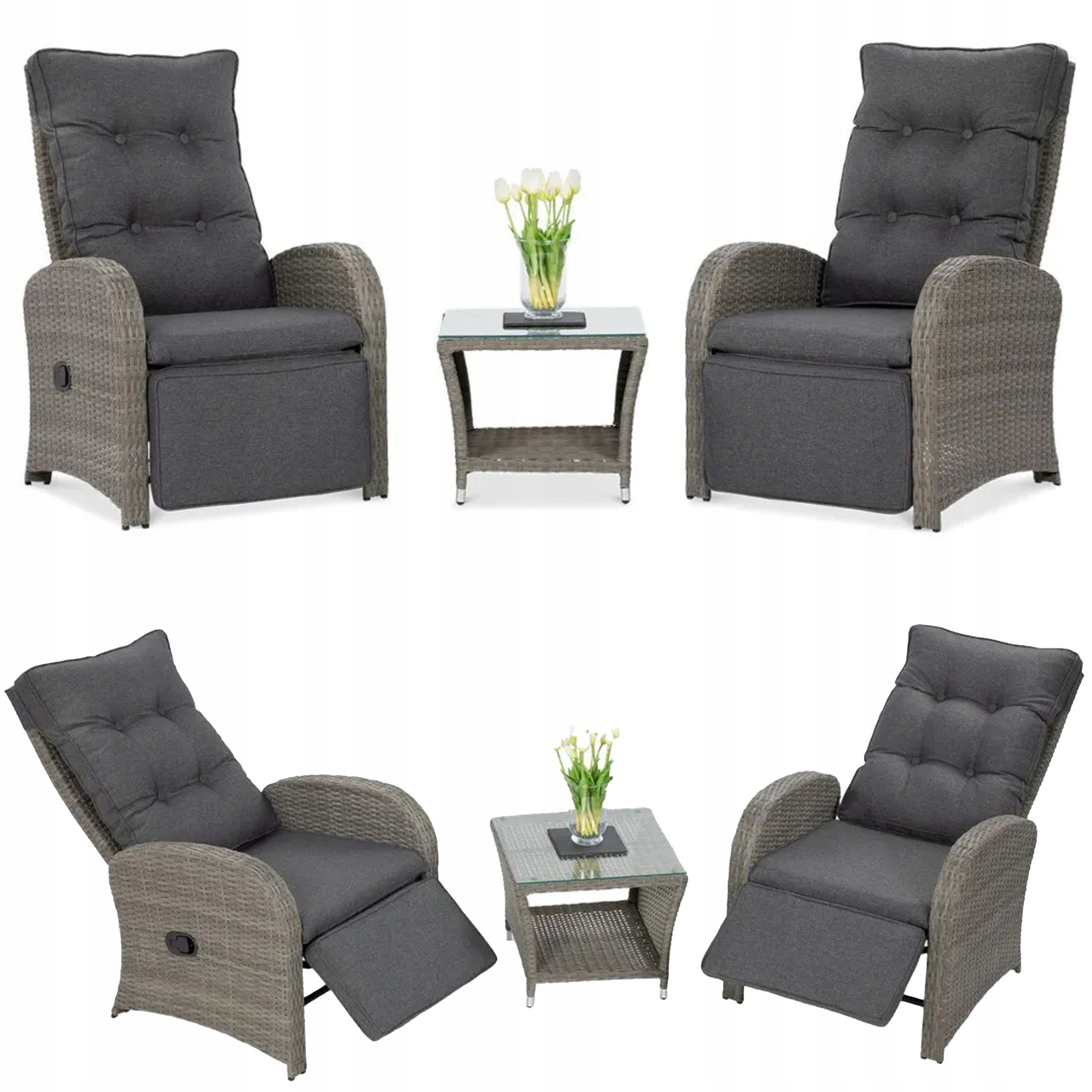 Zestaw wypoczynkowy ALICANTE DUO Grey 1 szt