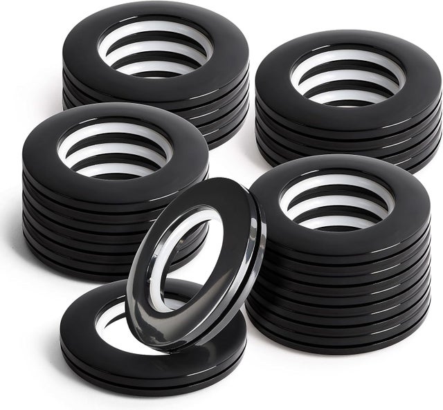 Conjunto de 16 ilhós de cortina de 40 mm - Argola romana - Diâmetro interno (1-9/16