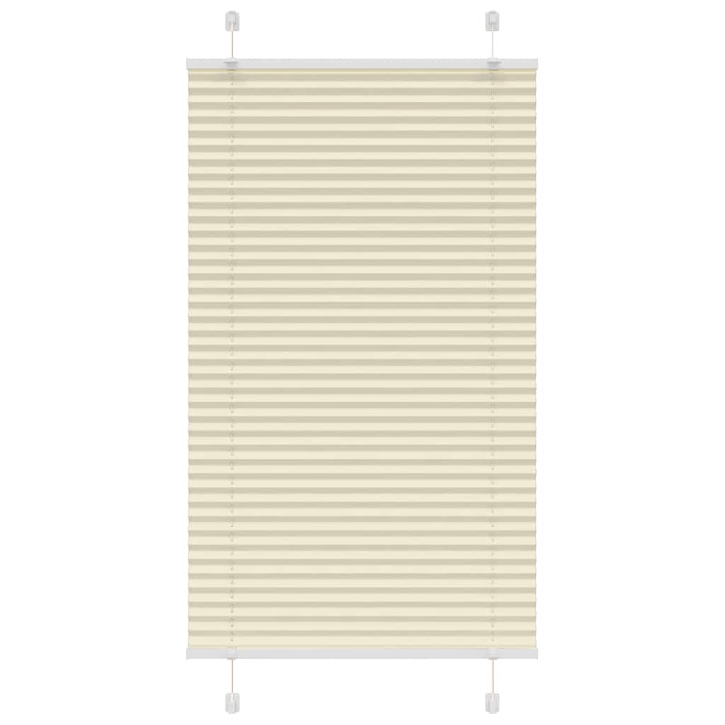 Roleta plisowana kremowa 70x100 cm Szerokość tkaniny 69,4 cm vidaXL