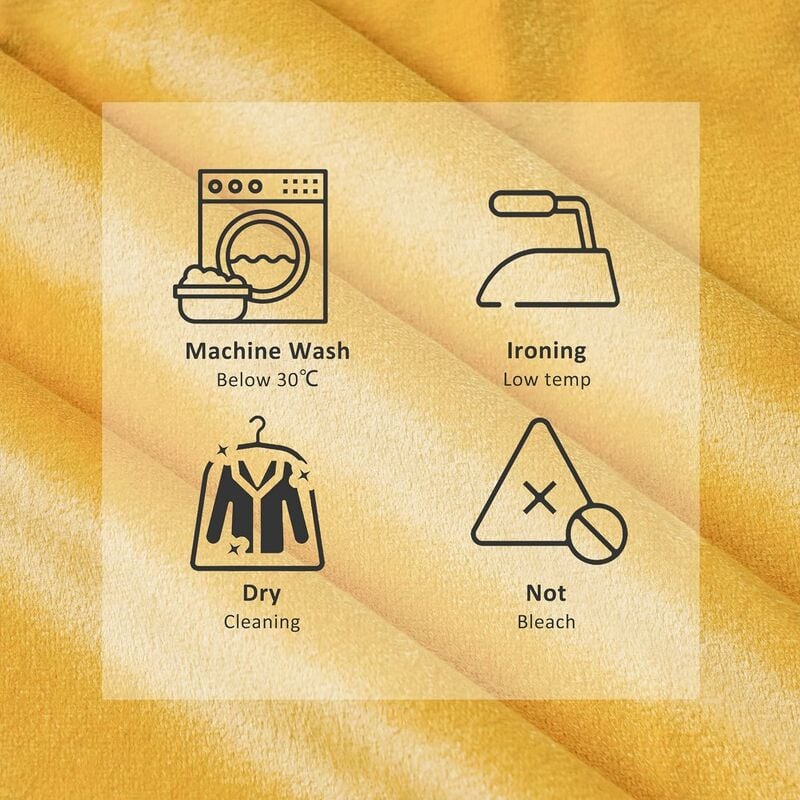 Housse Coussin 45x45 cm Jaune Moutarde Decoration Salon Maison Scandinave Lot de 2 Protege Oreiller Velours Doux Double Face Rectangulaire à Couleur U - 5