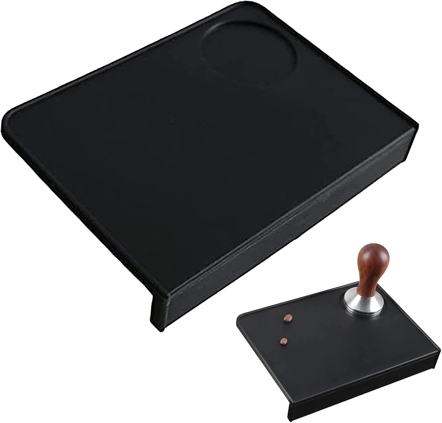 Silikonowa mata do ubijania kawy espresso z narożnikami i uchwytem na stację ubijającą, do akcesoriów Baristy do portafiltrów