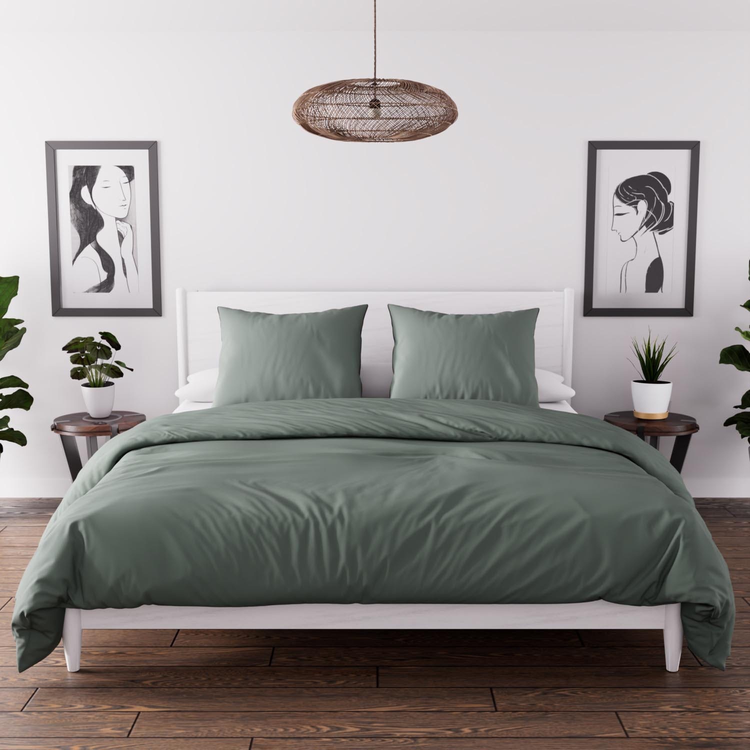 Univers Décor - Set van 4 Unicolore Witte lakens voor bed 140 x 190 cm Univers Décor - Set van 4 Unicolore Witte lakens voor bed 140 x 190 cm