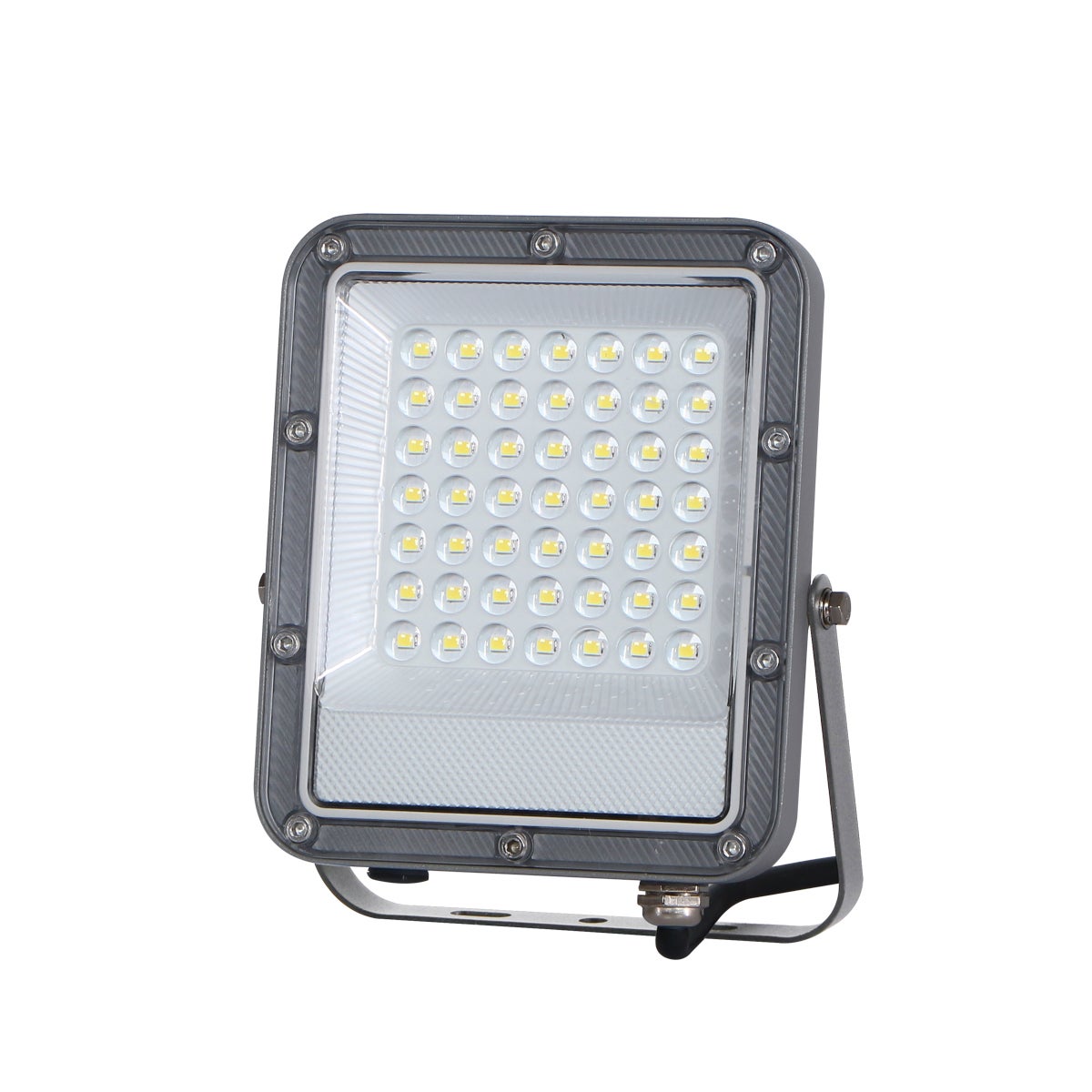 Naświetlacz halogen Timbo LED 30W Neutralna biel 3000lm szary wym:16x14x2,6cm IP65 Italux
