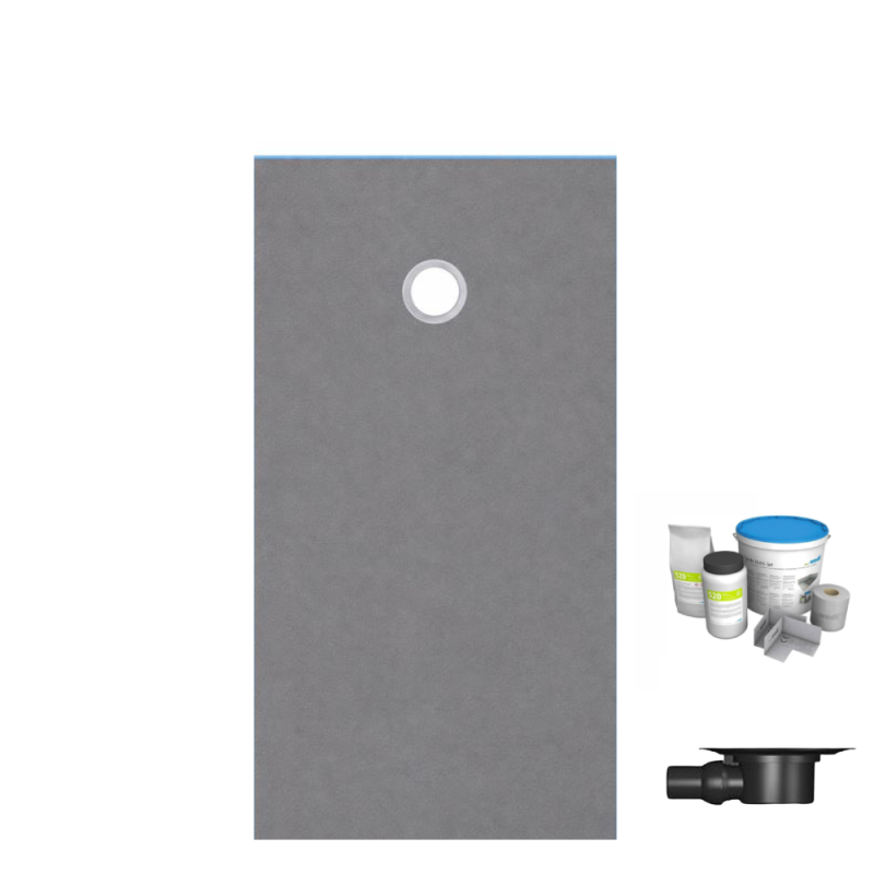 Wedi  Plato De Ducha De Ducha A Mosaico 200 X 100 Fondo Primo Rectángulo Extremadamente Flujo + Disparo Horizontal + Kit De Sellado , Leroy Merlin