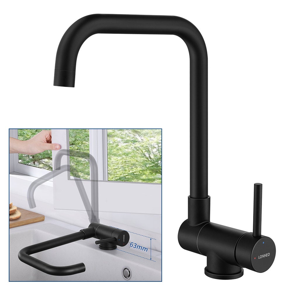 Lonheo Max Grifo de Cocina Plegable, Grifo de Cocina Abatible de