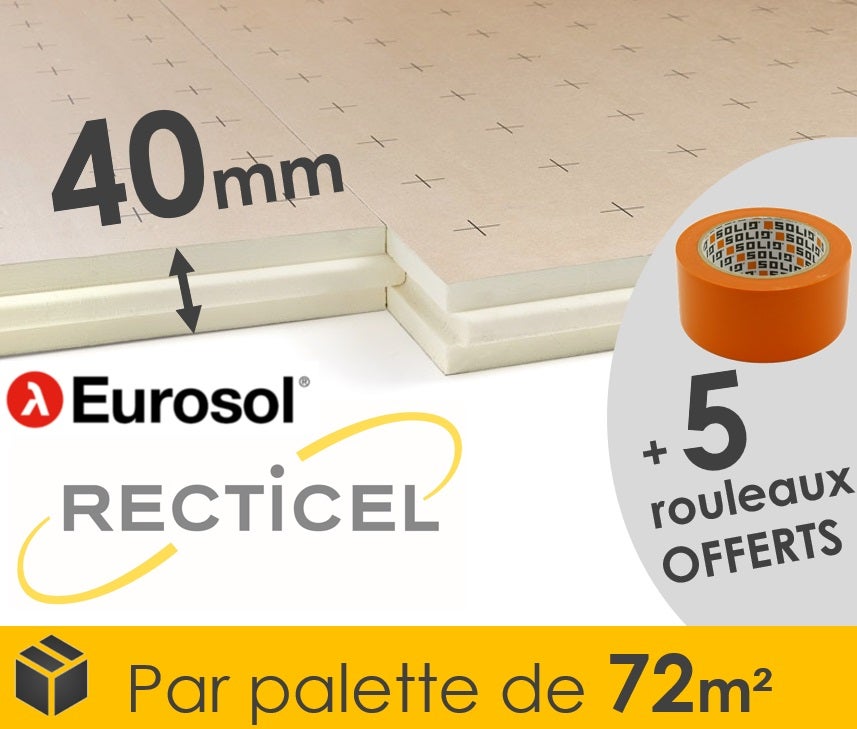 ISOLANT SOUS CHAPE EUROSOL 40MM DE MARQUE RECTICEL PALETTE DE 72M² — free download