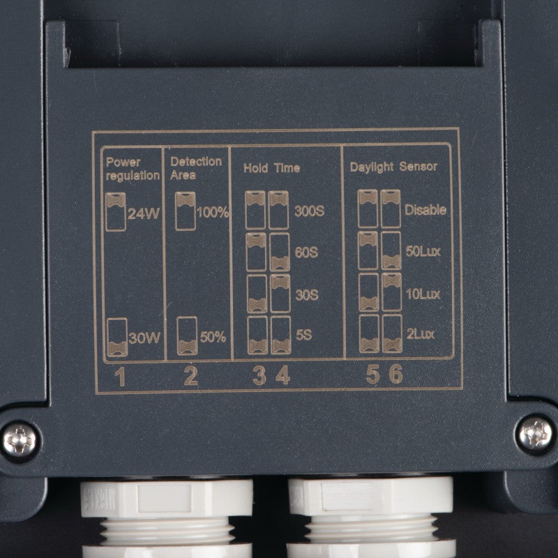 Plafon okrągły BENO LED 30W Odcienie bieli 3120lm grafitowo-biały wym:5,7x26x26cm IP65 Kanlux - 4