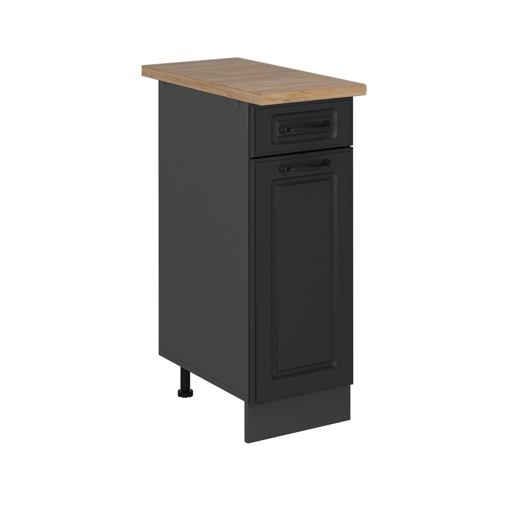 Vicco Szafka dolna do kuchni R-Line, Antracytowy domek wiejski, 30 cm , BP Dąb