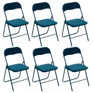 Lot de 2 Chaises en Velours Eaden 87cm Vert