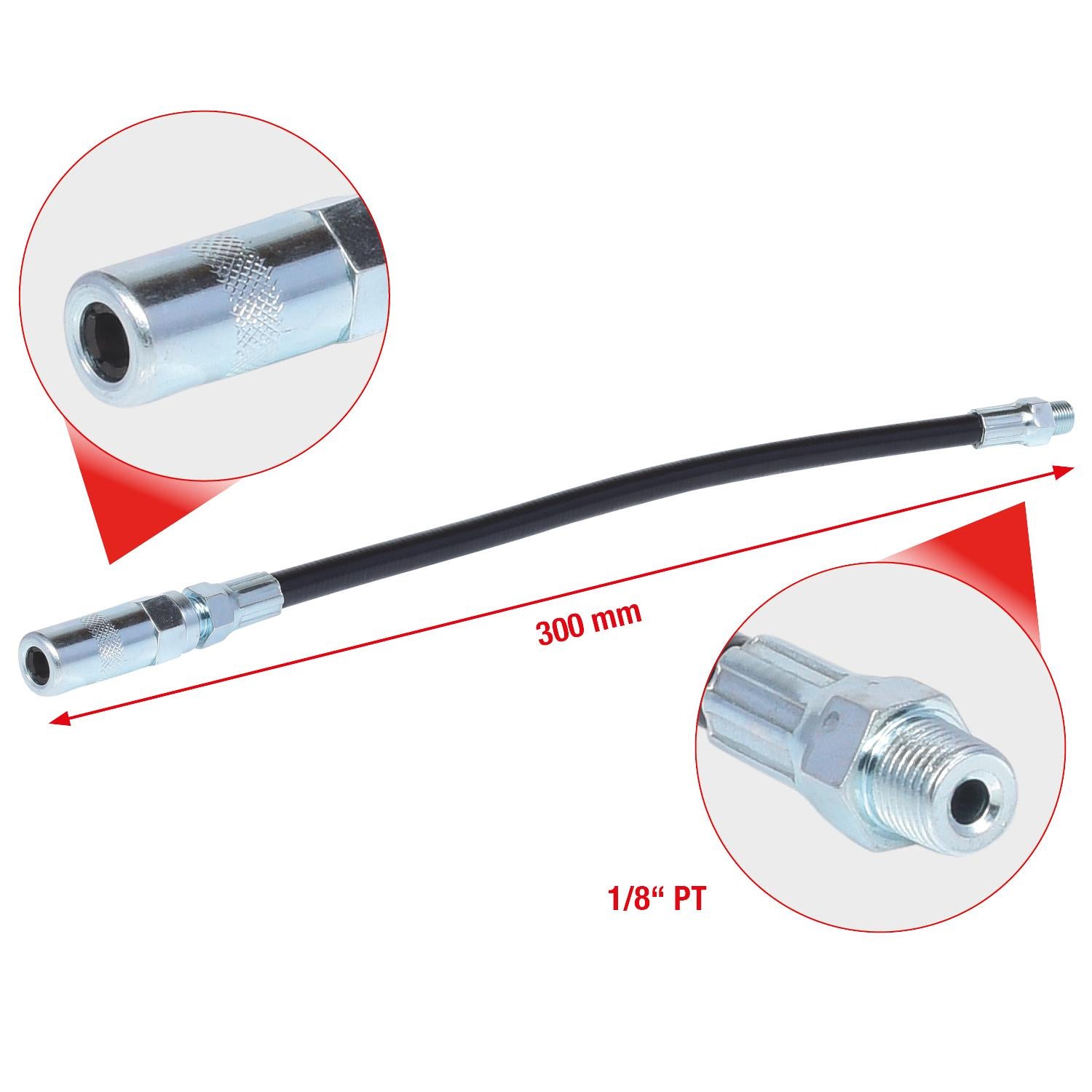 Rallonge flexible et agrafes, 300 mm - 2