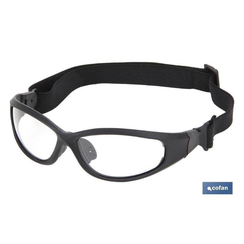 4-in-1 gepolsterte dunkle Schutzbrille - 7