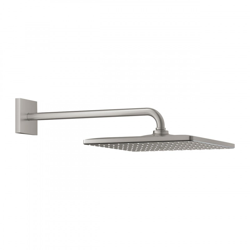 Dus fix Grohe 26564DC0, Rainshower Cube 310, pe perete, 310 mm, 1 functie, mat, otel satinat
