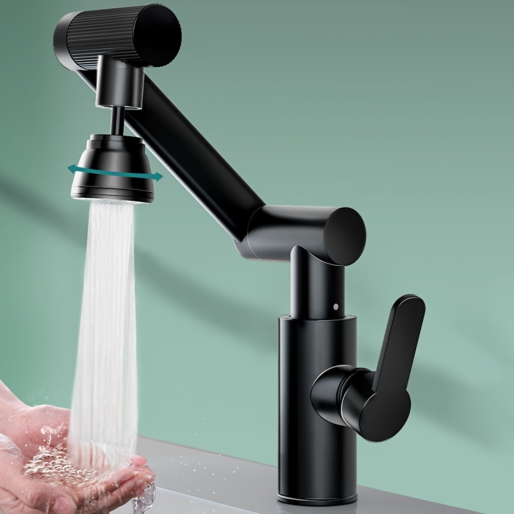 Kran uniwersalny 360°, przedłużacz ciepłej i zimnej wody, umywalka łazienkowa, bateria umywalkowa, bateria kuchenna do warzyw