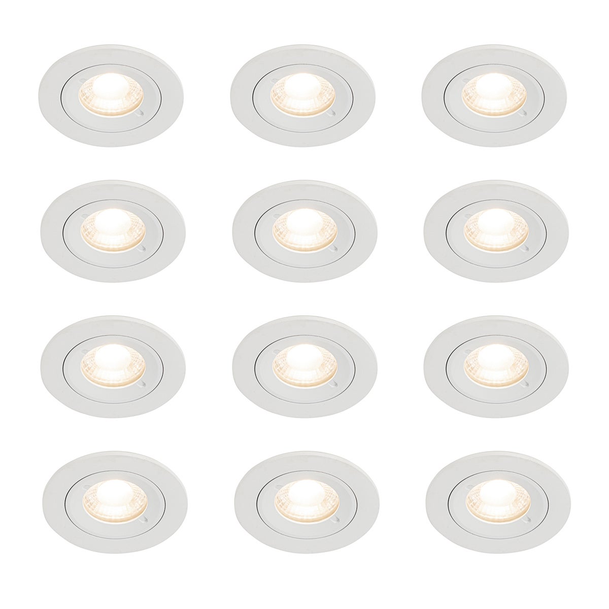 FARETTO INCASSO MATRIX LED 6W TONDO BIANCO ORIENTABILE 1xGU10 DIMENSIONI 97x105 mm