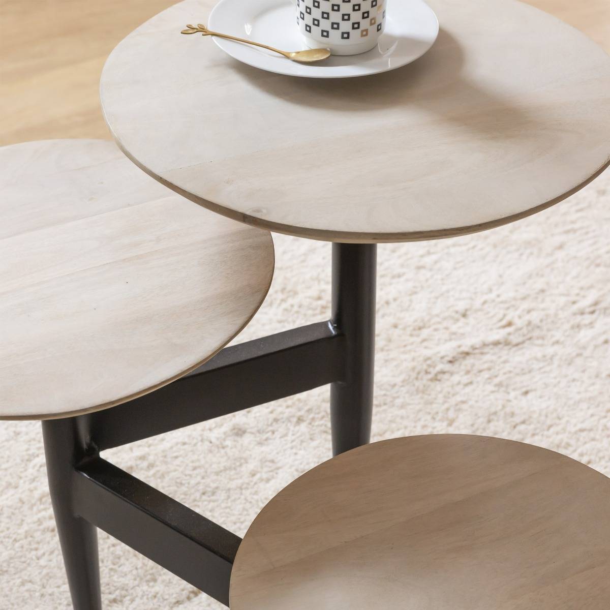 Table basse en bois de manguier Dounia - 3