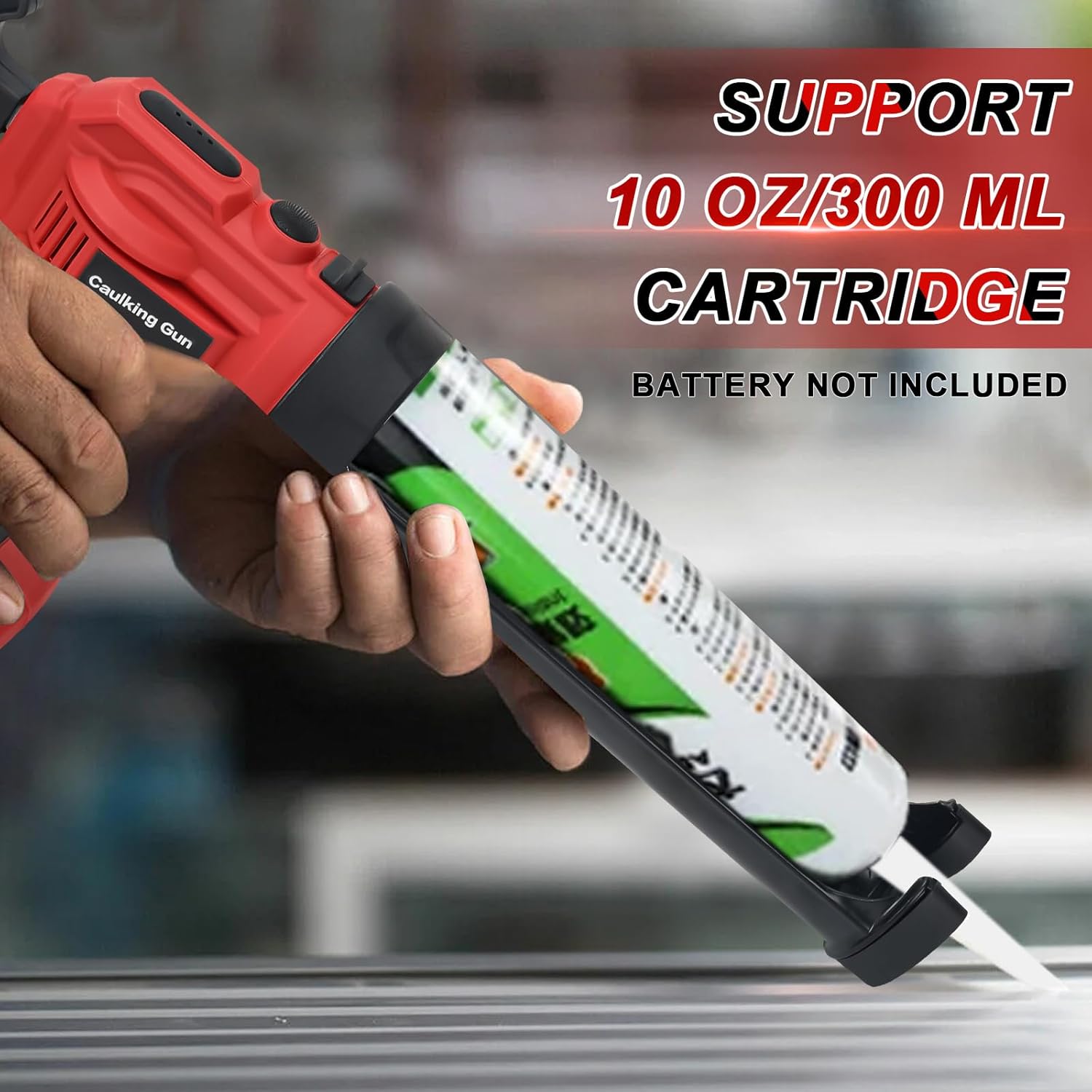 Pistolet à Cartouche Électrique Sans Fil – 300 ml, 4 Vitesses, LED – Compatible Batterie Makita 18V - 3