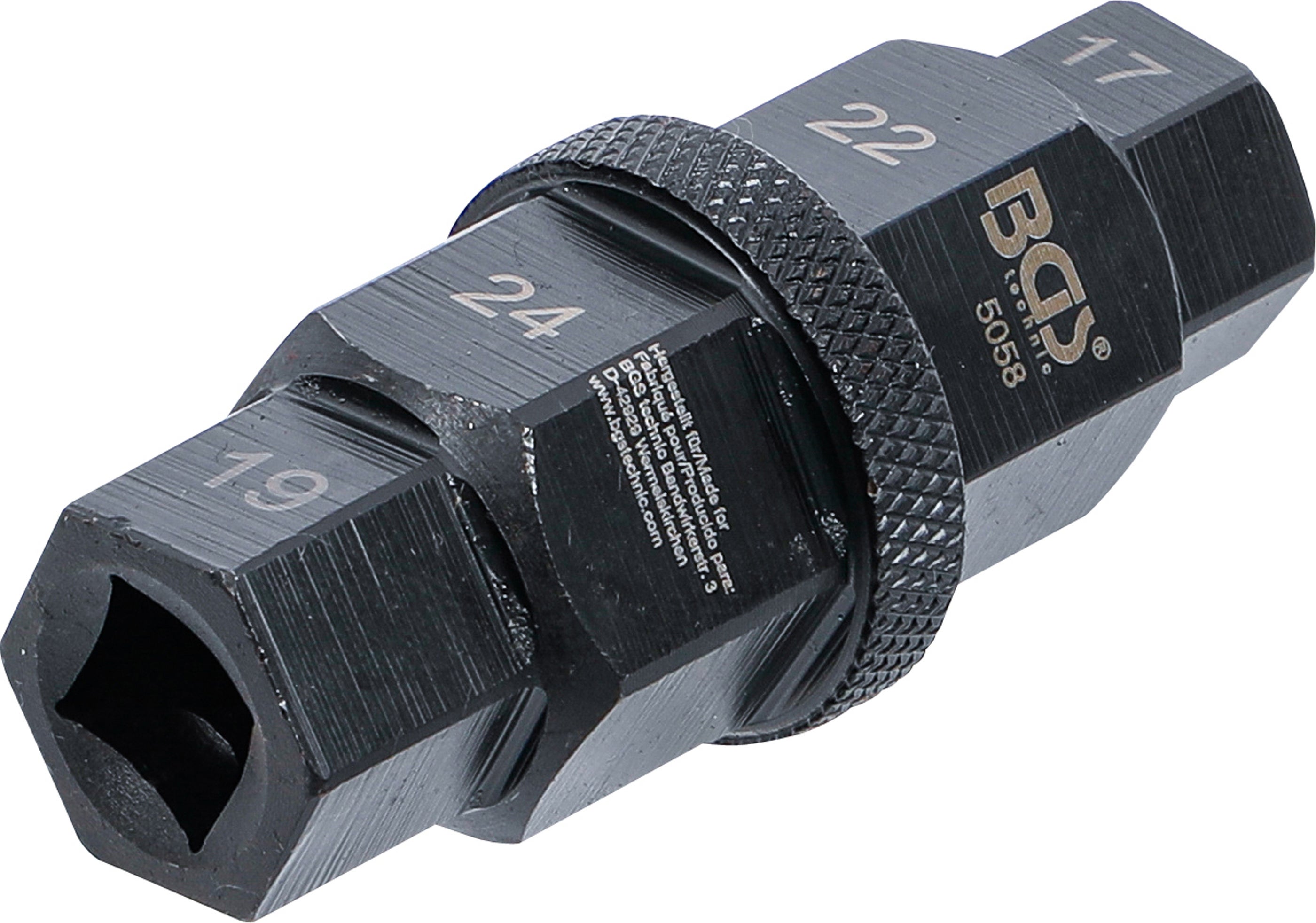 BGS Klucz nasadowy do motocykli specjalny 17-19-22-24 mm 10(3/8) - 5058