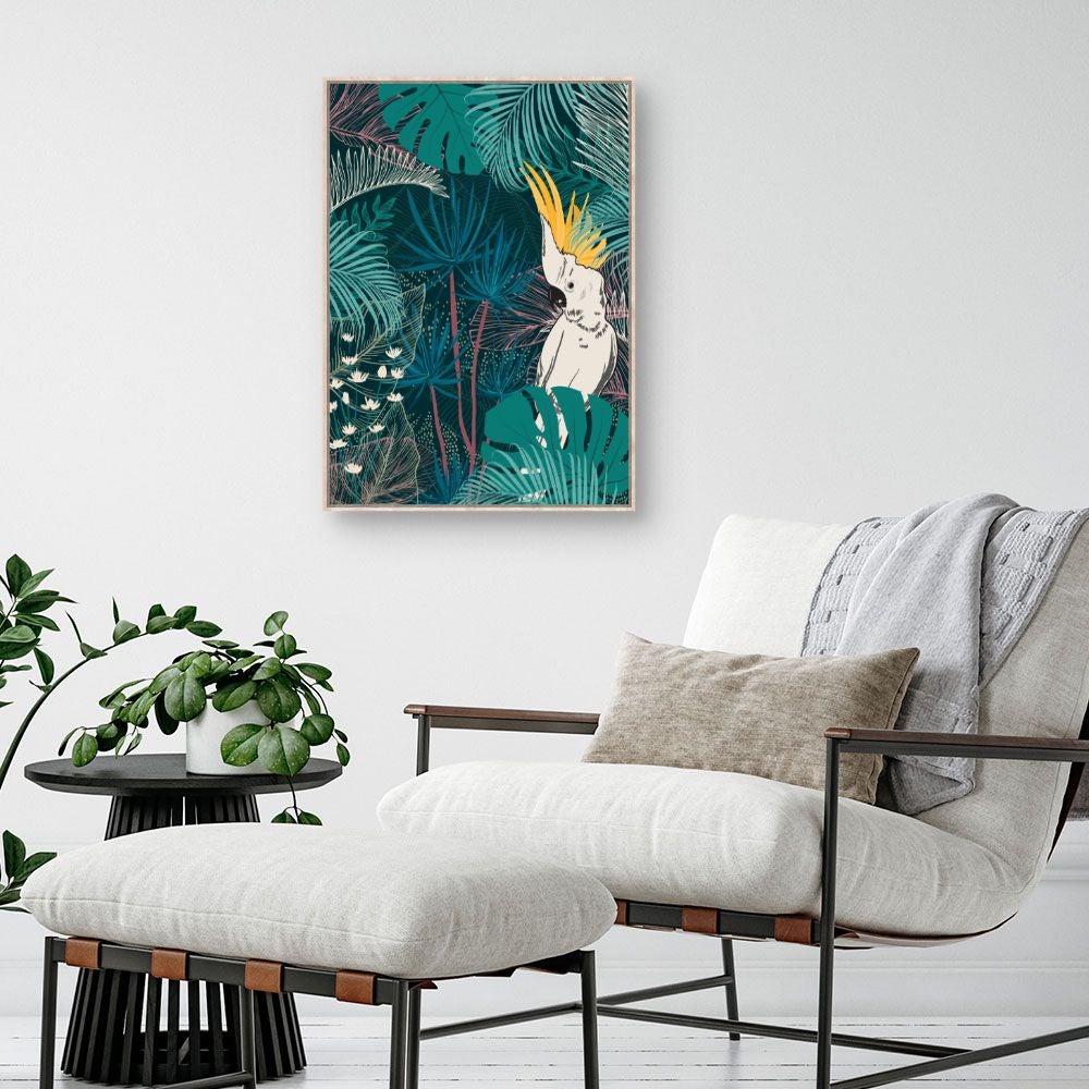 Tulup Photo Le salon 70x50cm Cadre MDF Décor Fleurs