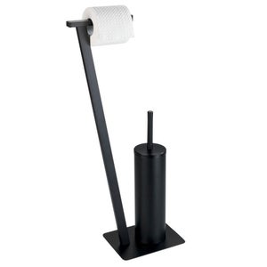 Porte Brosse Wc Porte-brosse WC WENKO Auron Gold - Design Moderne Surface Brillante 9x38.5x9cm Accessoire Wc Hygiénique