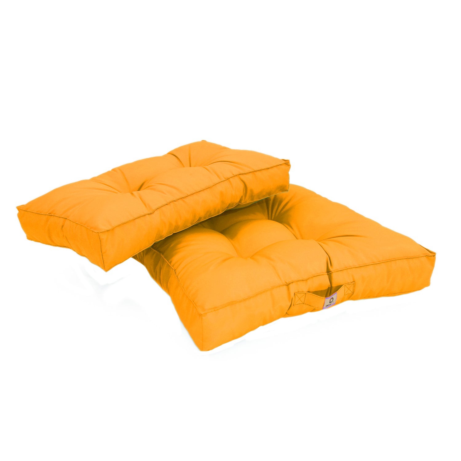 Coussins pour salon de jardin capitonné 60x60cm jaune - 9