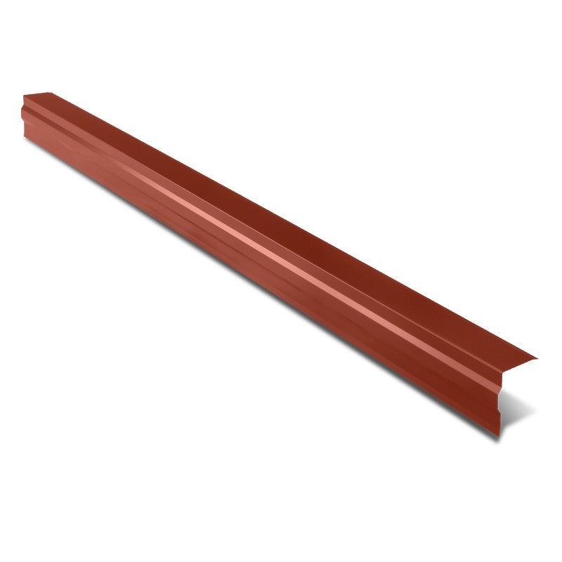 Bande de rive universelle Rouge Tuile RAL 8012 2100 mm Longueur - 2