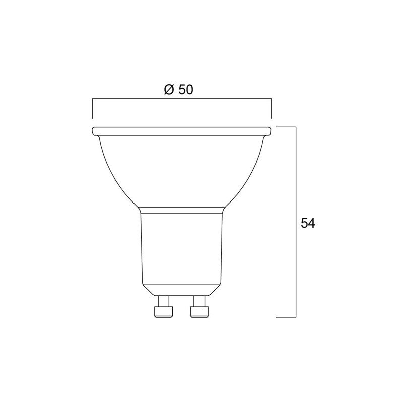 Led spot rétro gu10 5w 475lm 4000k blanc froid boite SYLVANIA - 2