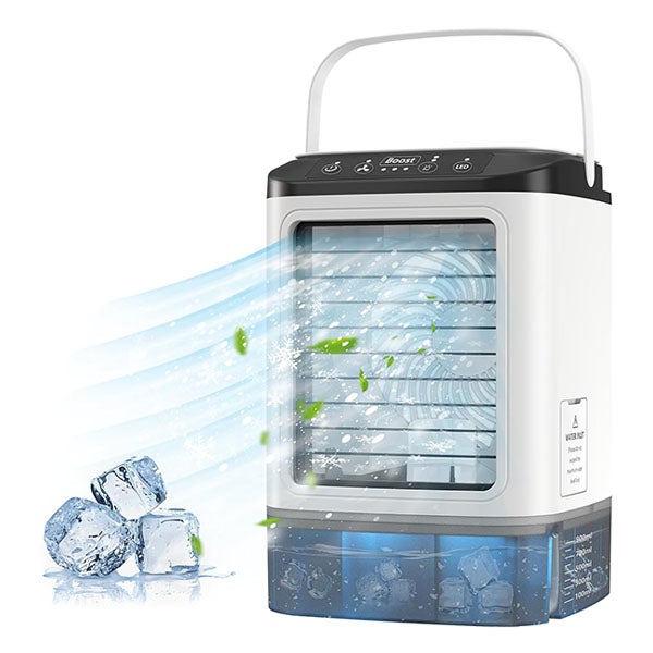 Przenośny klimatyzator mini chłodnica powietrza zbiornik na wodę o pojemności ml z wkładem chłodzącym wentylator nawilżacz w prędkości wiatru