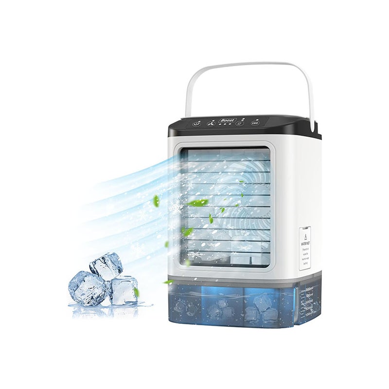 Przenośny klimatyzator mini chłodnica powietrza zbiornik na wodę o pojemności ml z wkładem chłodzącym wentylator nawilżacz w prędkości wiatru